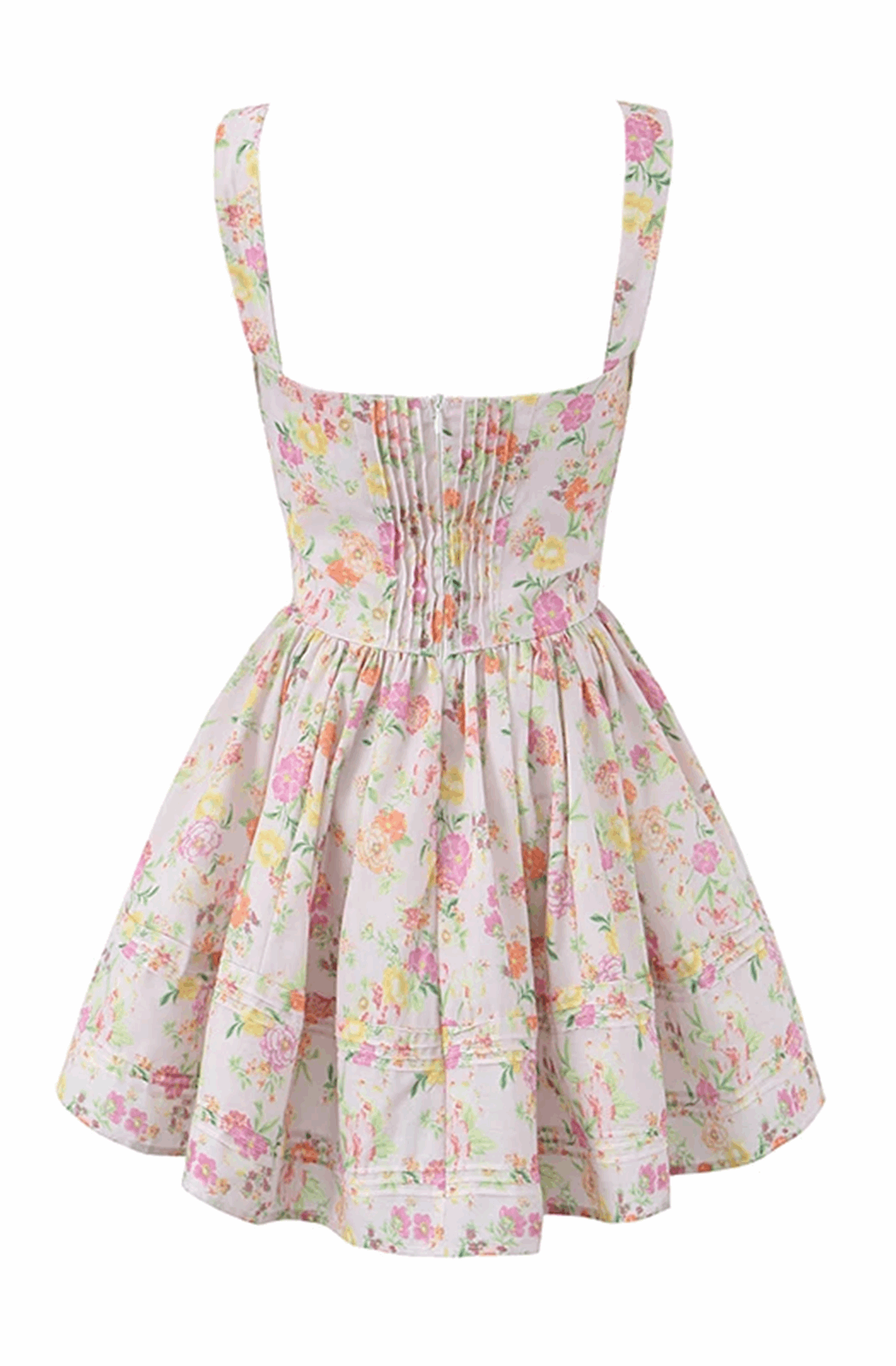 Floral corset skater dress