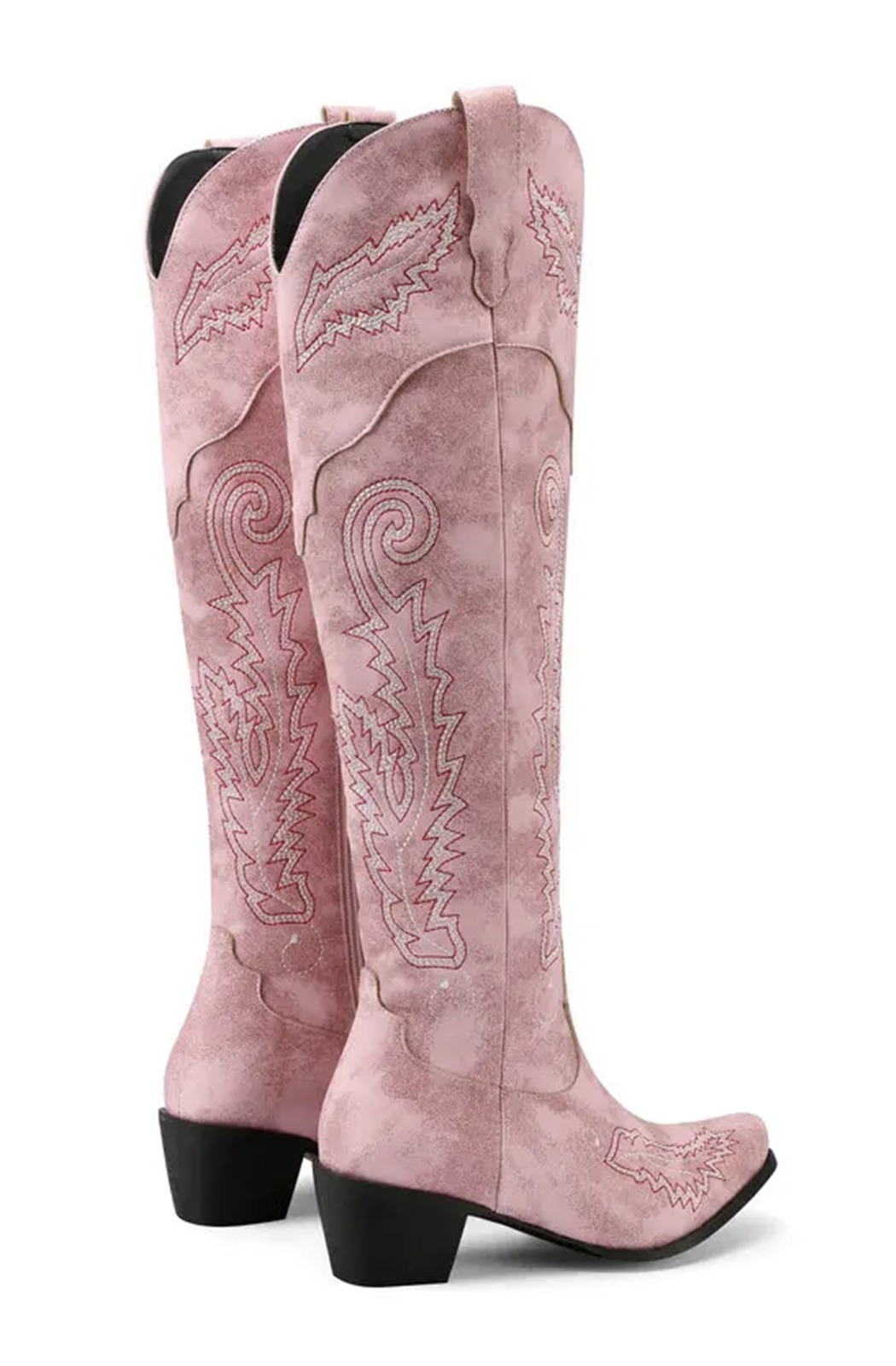 Pink cowboy western boots