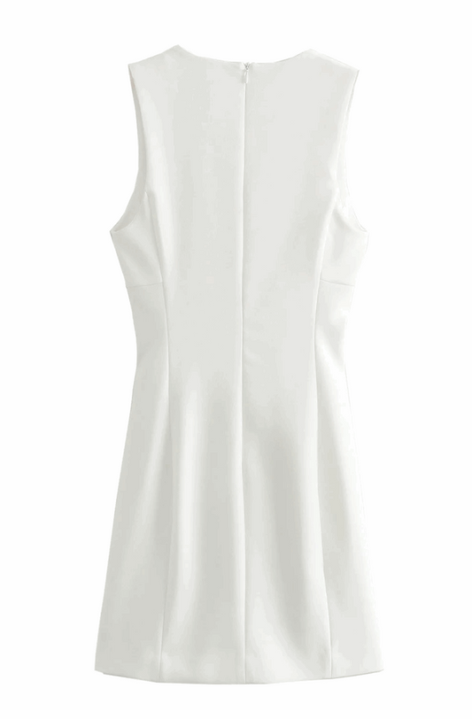 White classic dress