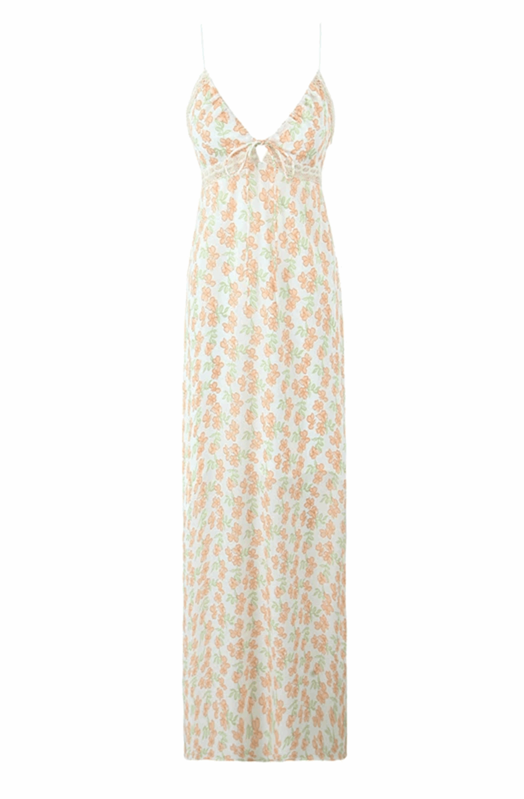Graphic floral maxi dress