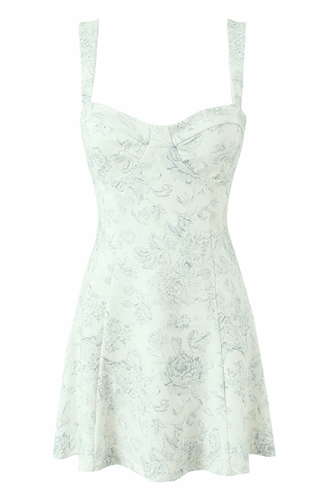 Vintage floral printed dress
