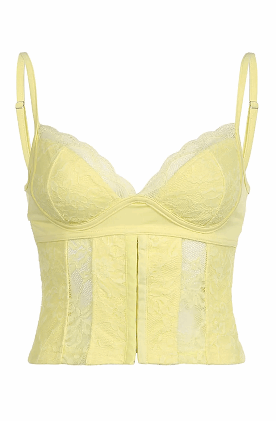 Yellow corset top