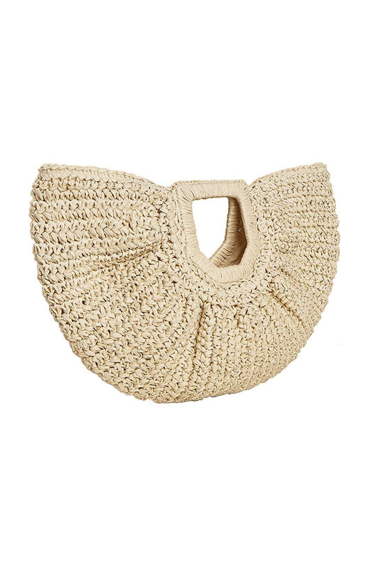 Moon straw bag