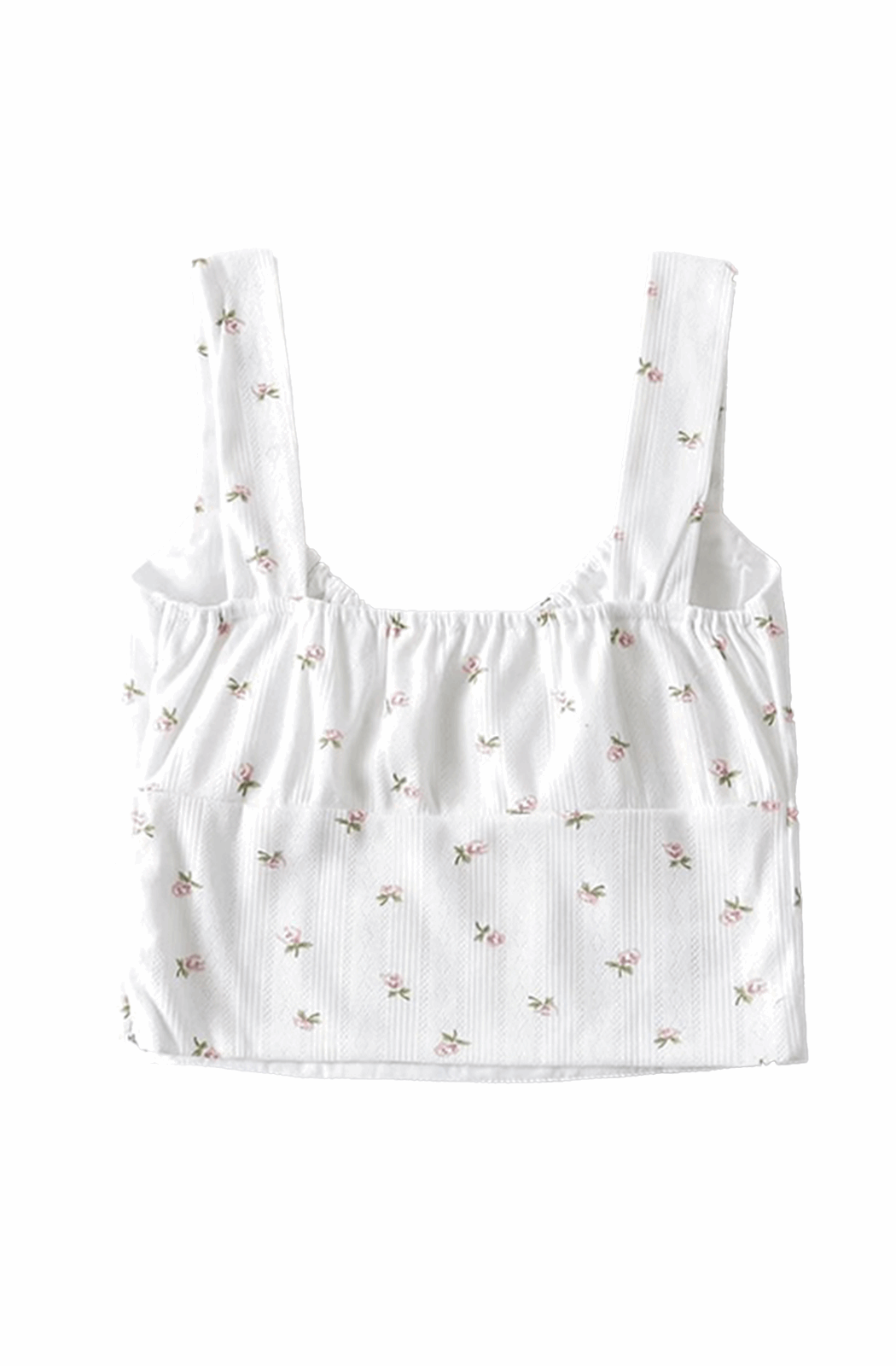 Roses floral crop top