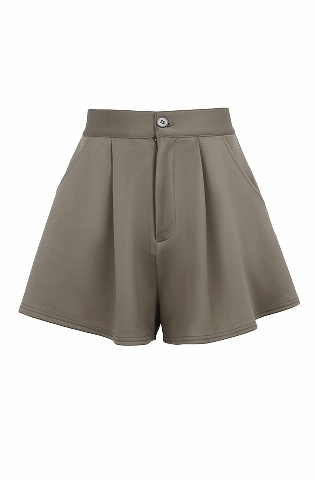 High waisted flared shorts