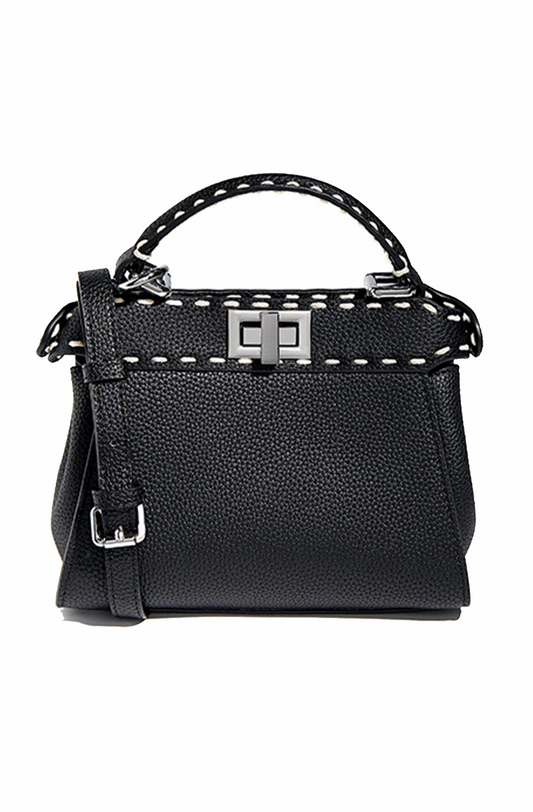 Stitched crossbody bag