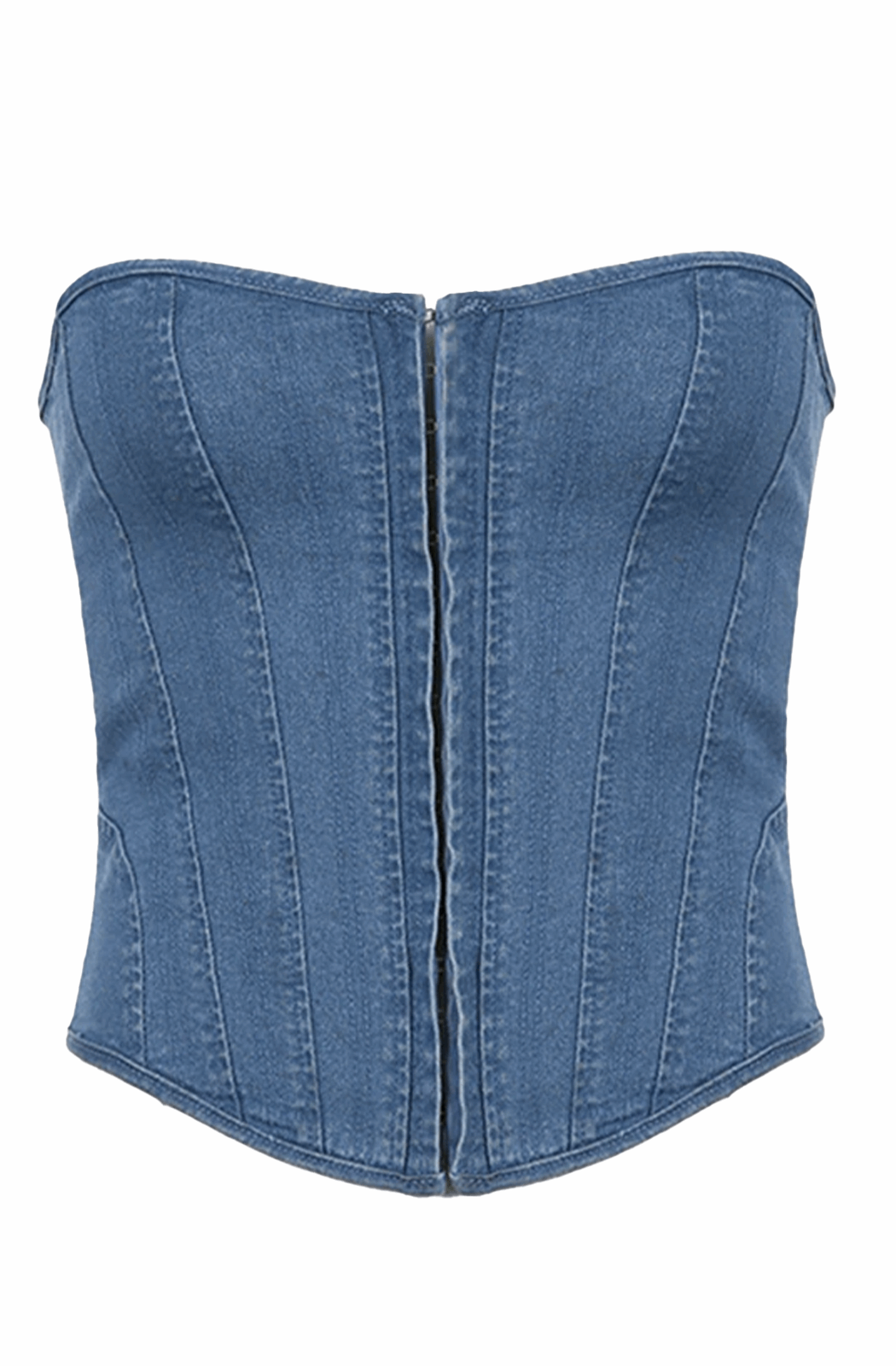 Bustier denim corset
