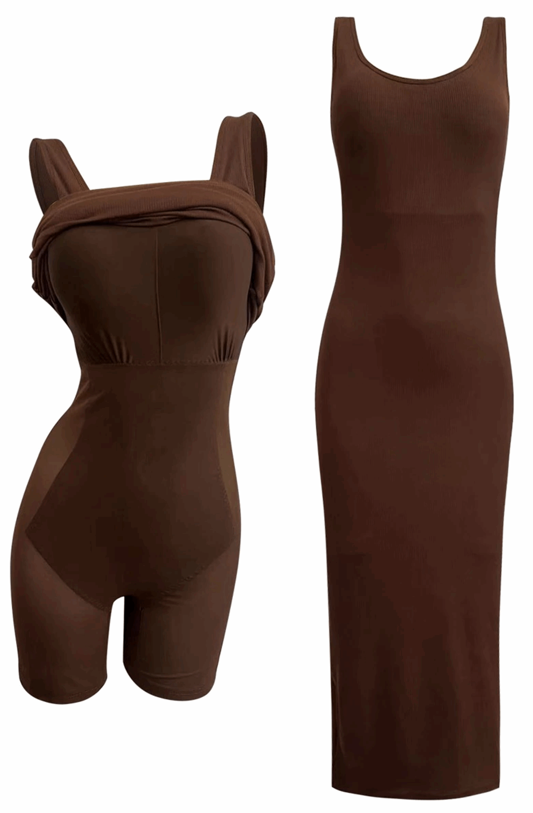 Body shaper maxi dress