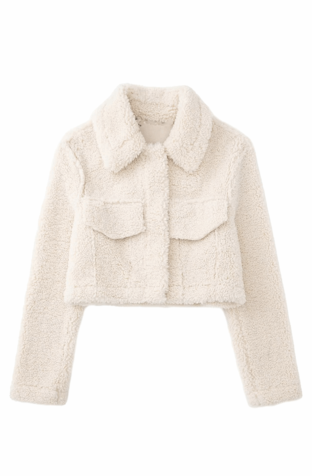 Short sheepskin outlet jacket