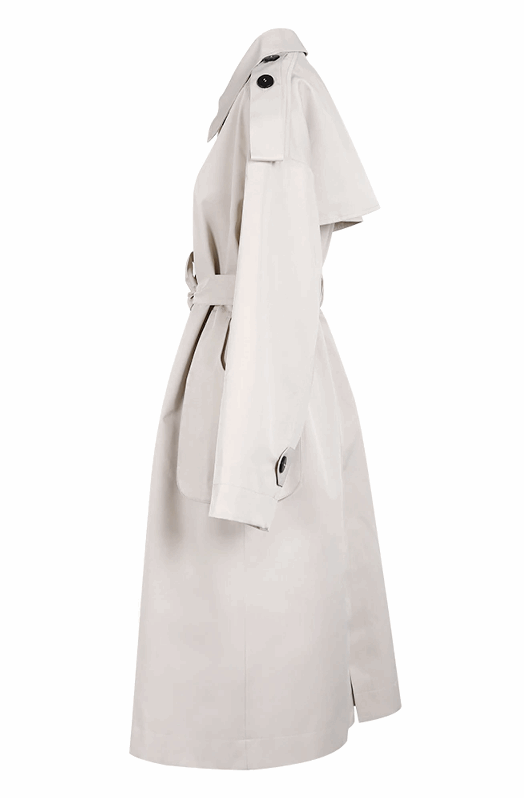 Women belted trench coat