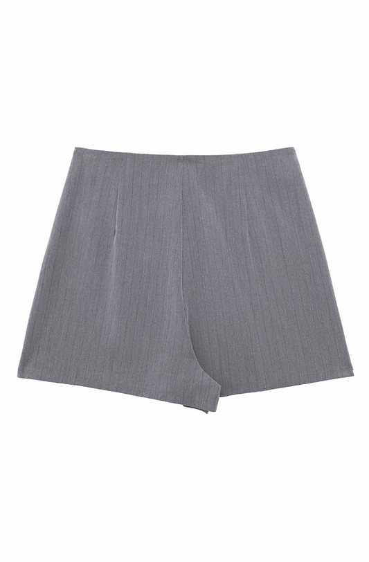 Grey striped skort