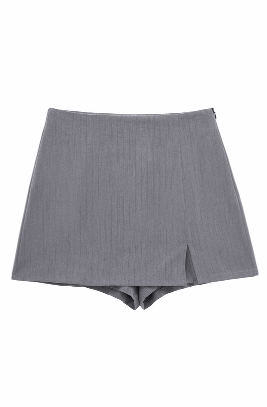 Grey striped skort