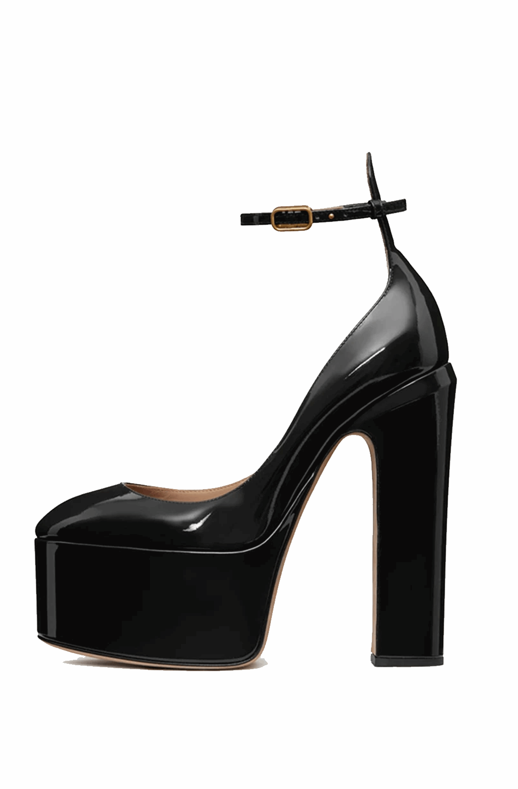 Platform ankle strap pumps