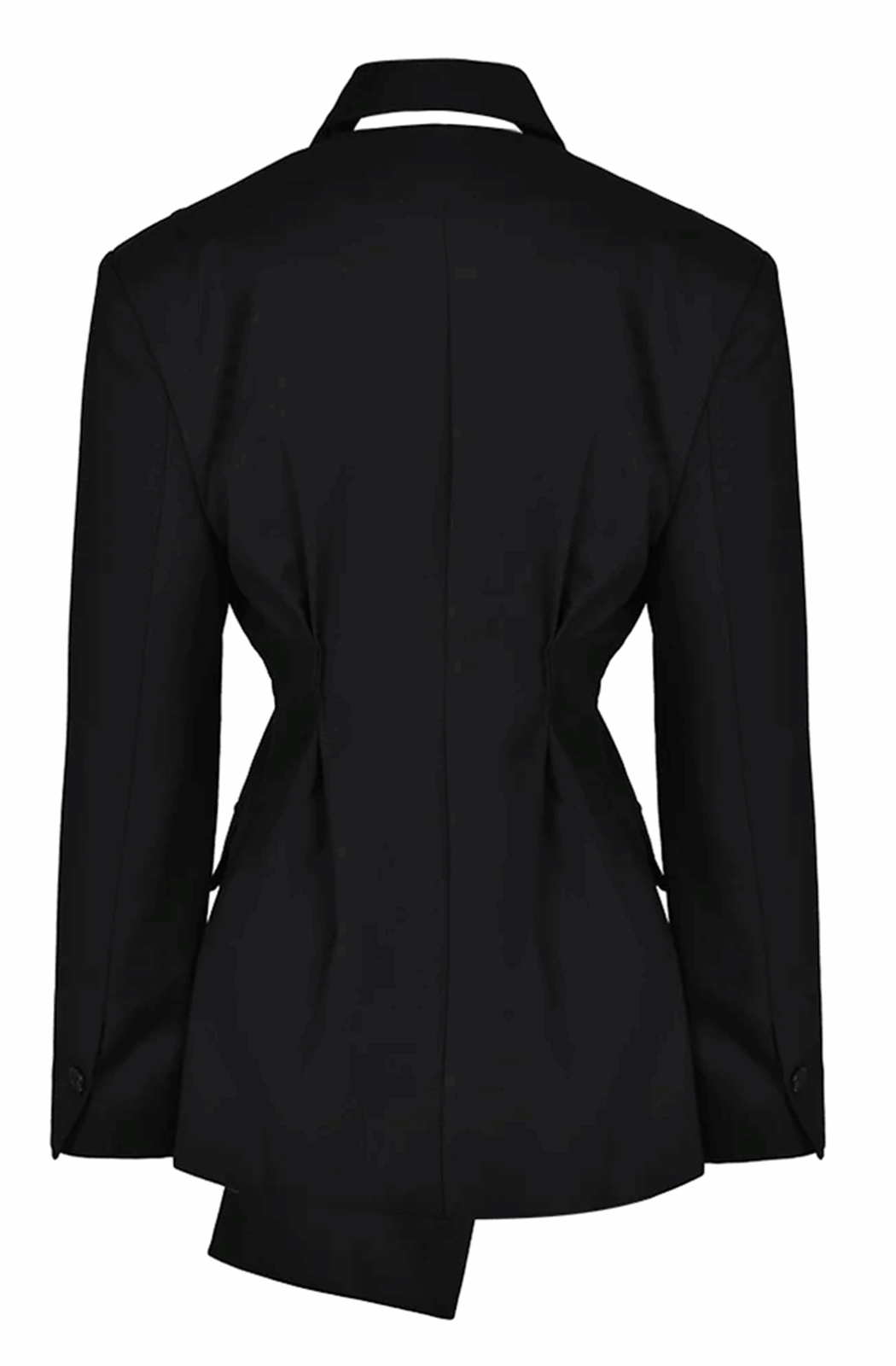 Black irregular cut blazer