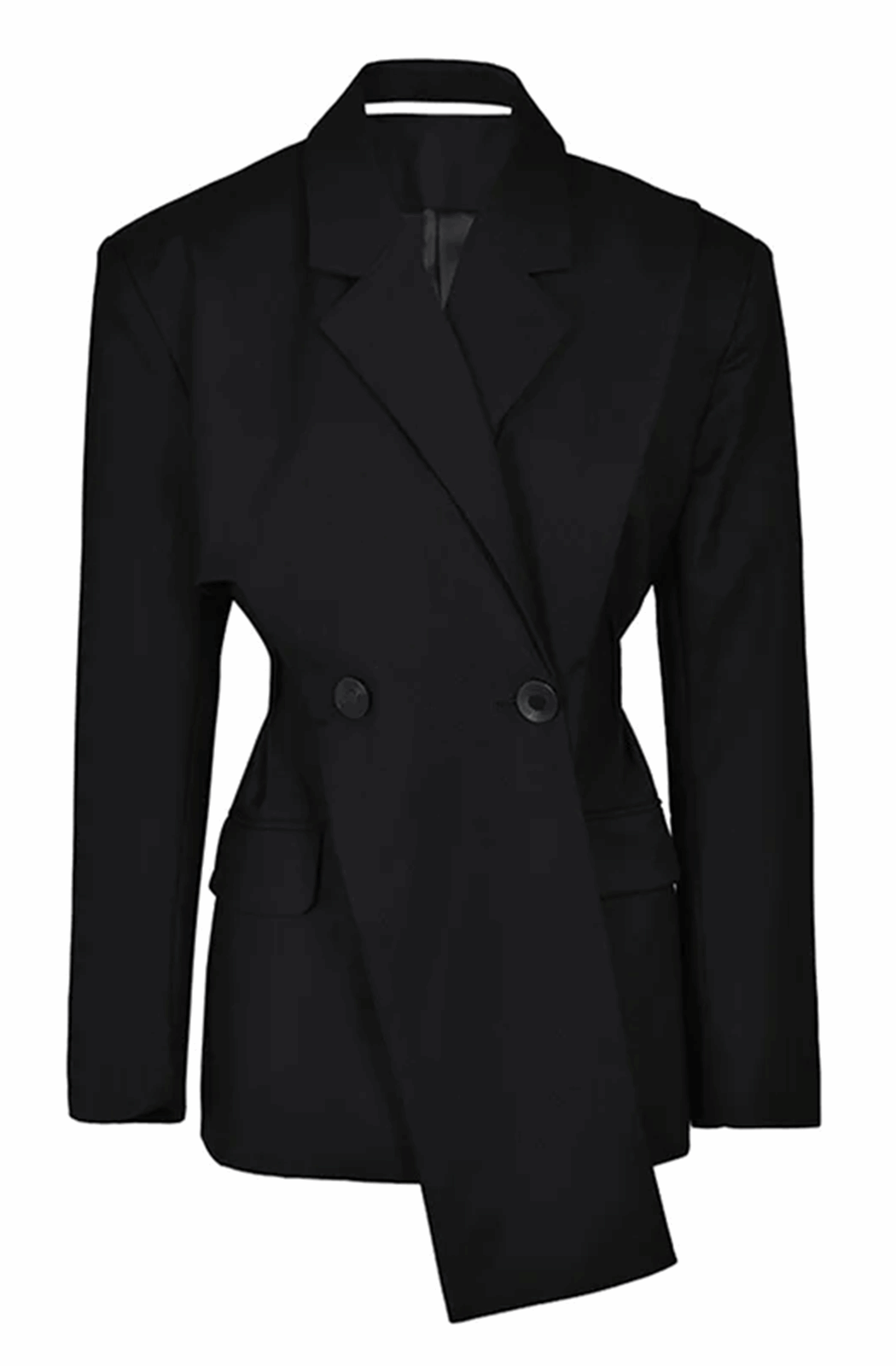 Black irregular cut blazer