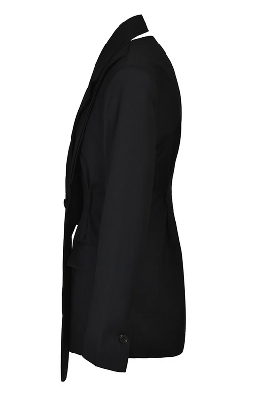 Black irregular cut blazer