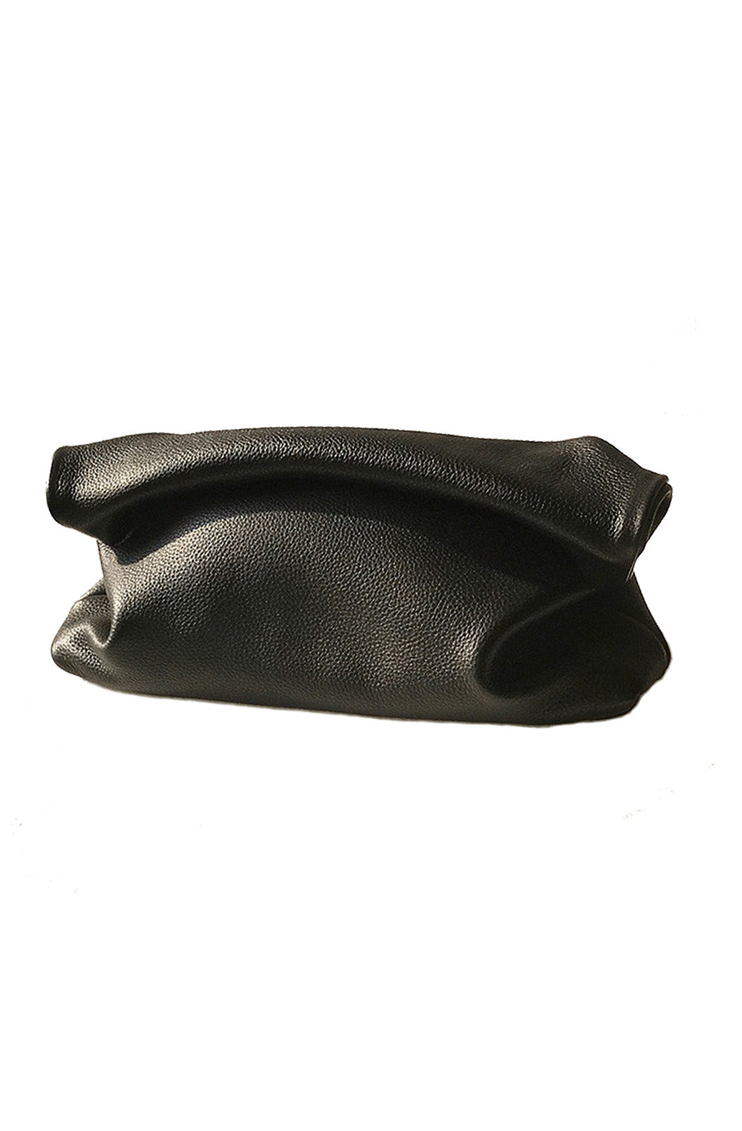 Leather clutch bag