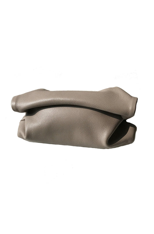 Leather clutch bag