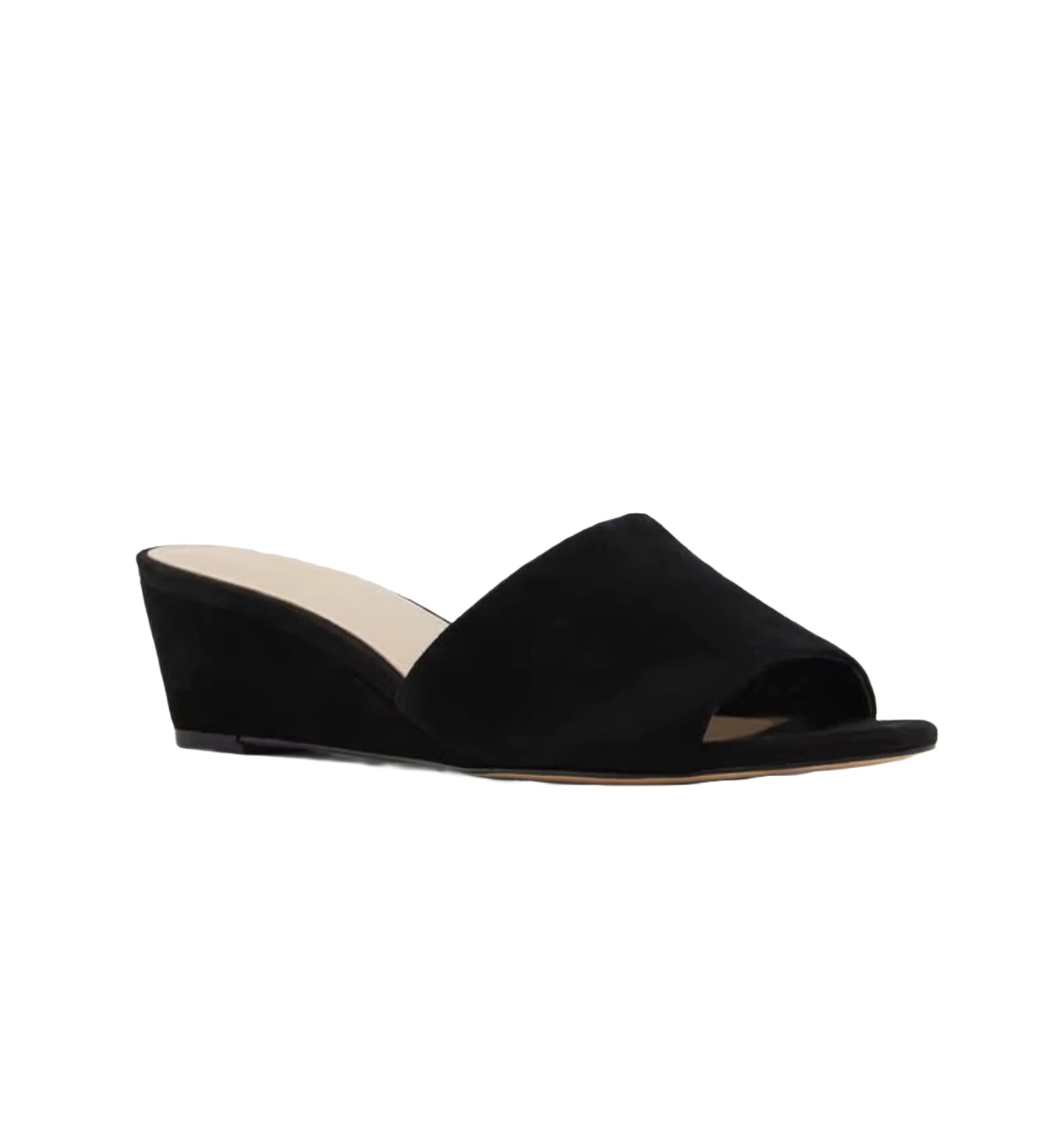 Black wedge sandal 