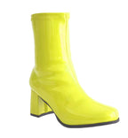 Yellow ankle boots