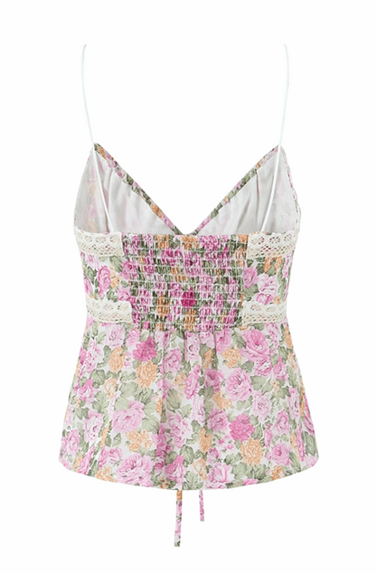Floral print camisole top