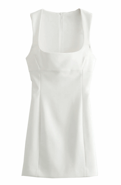 White classic dress