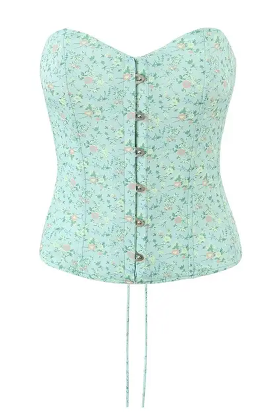 Strapless floral corset