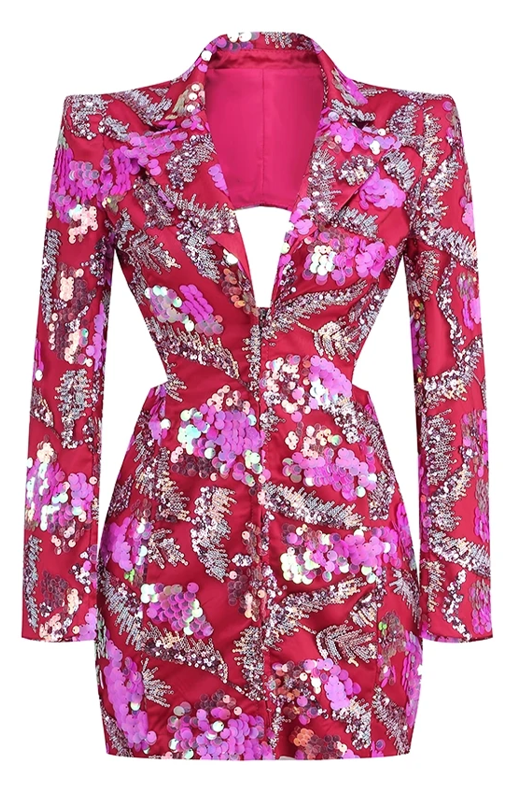 Sequined blazer dress