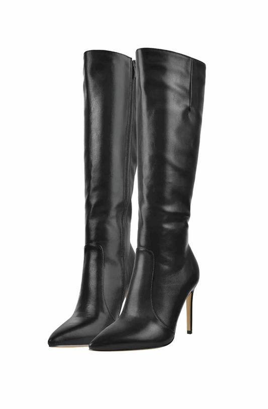 Classic stiletto knee high boots