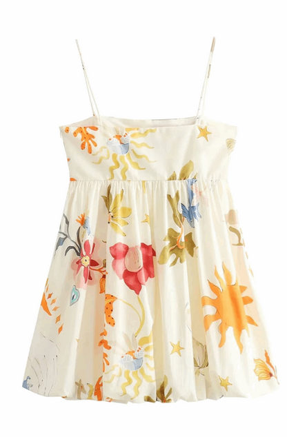 Spring jacquard skater dress