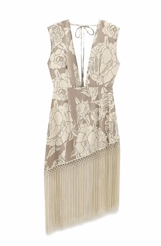 Tassel floral dress