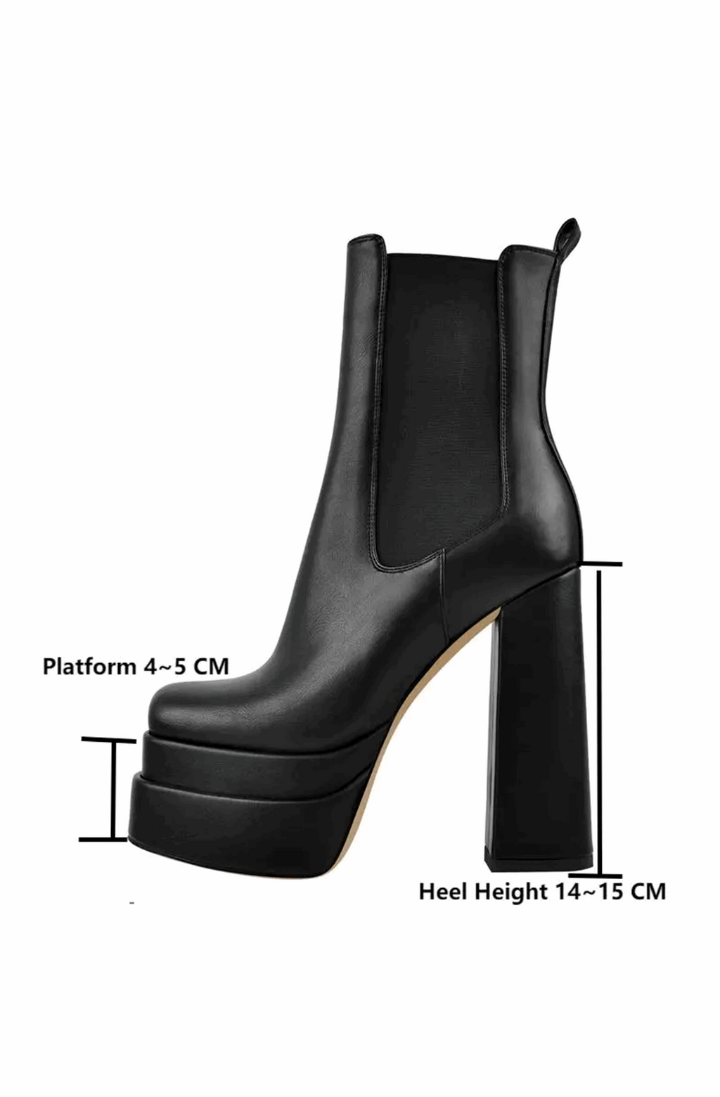 Platform chelsea ankle boots