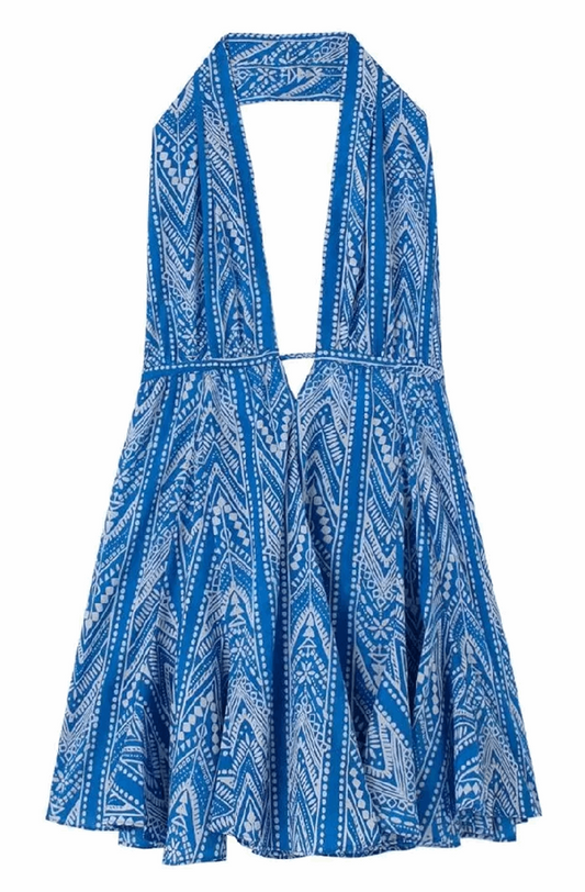 Blue African dress