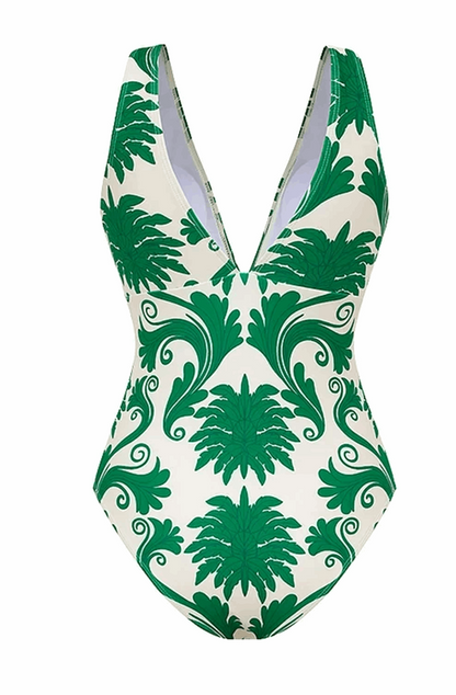 One piece swimsuit with matching pants