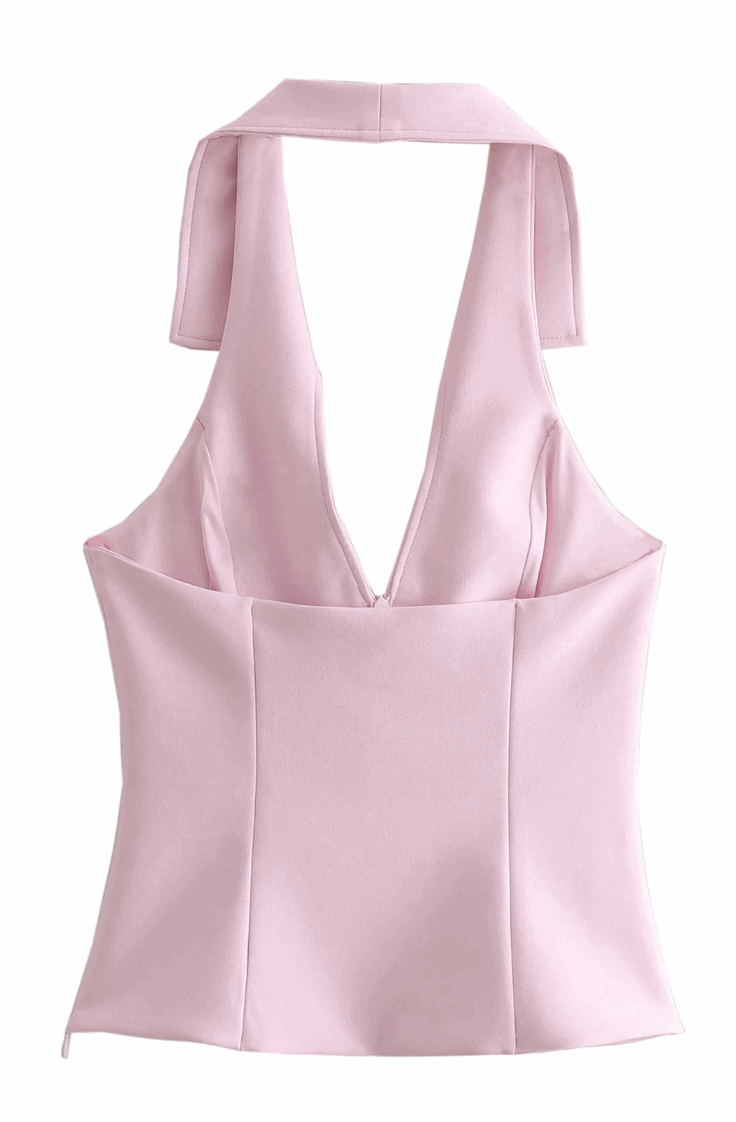 Pink halter vest