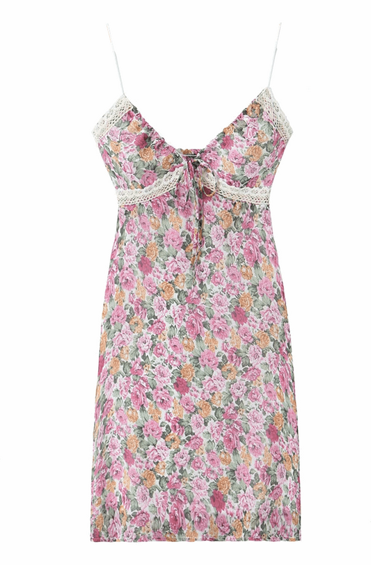 Floral print summer dress