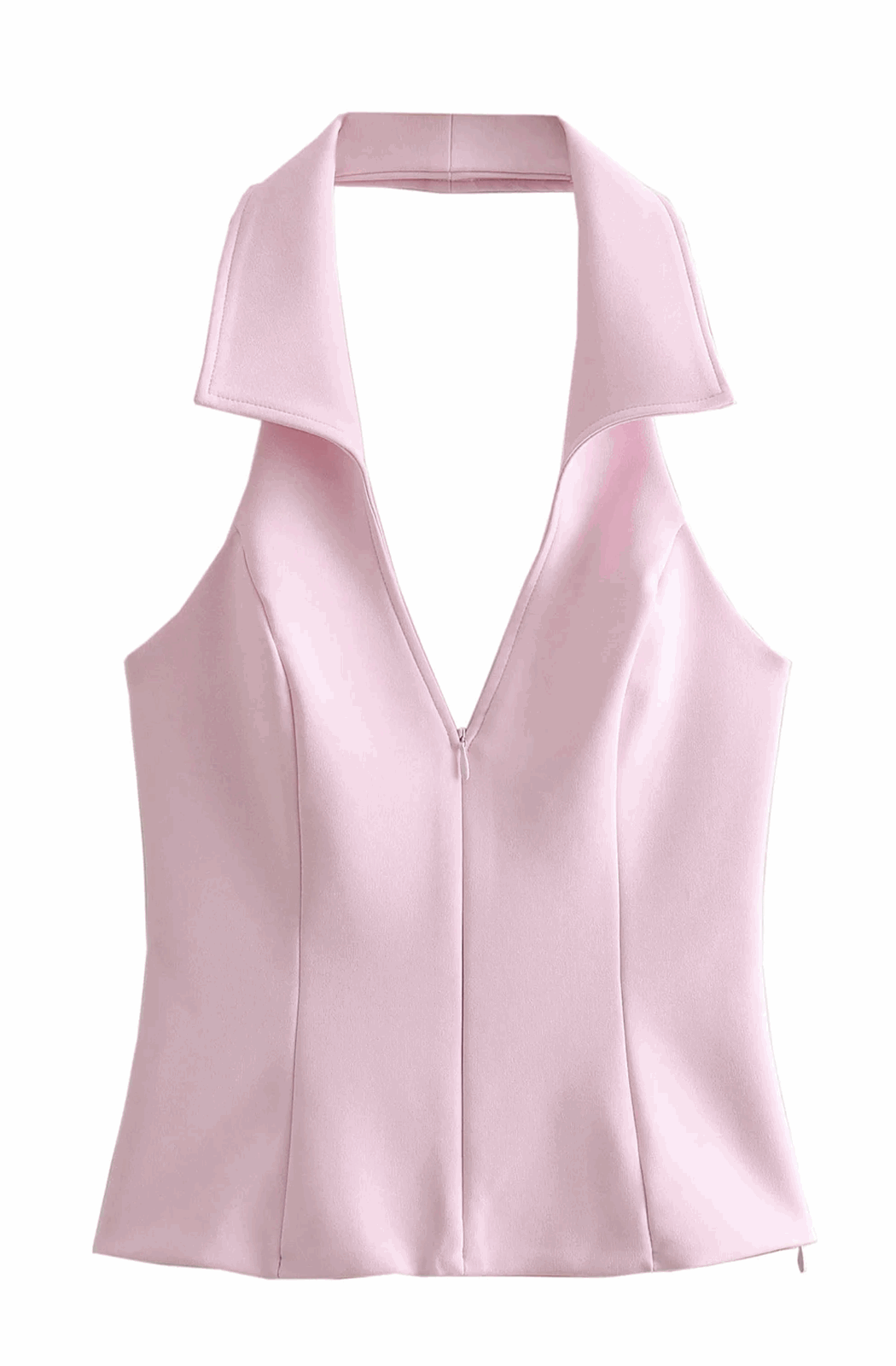 Pink halter vest