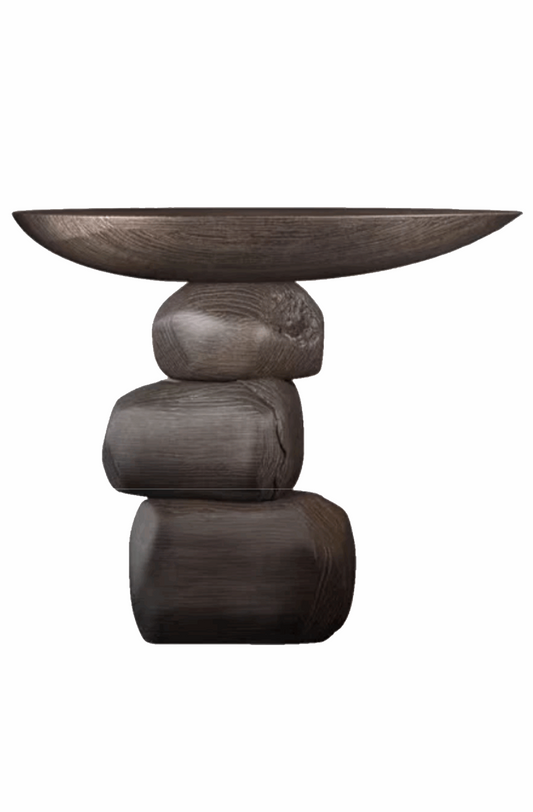 African minimalist art coffee table
