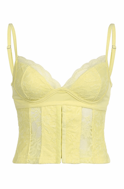 Yellow corset top