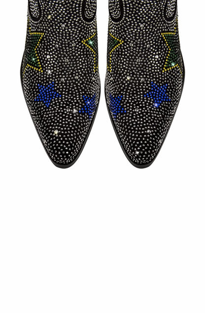 Festival rhinestone star western boots