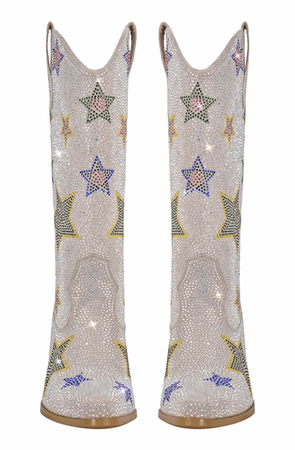 Festival rhinestone star western boots