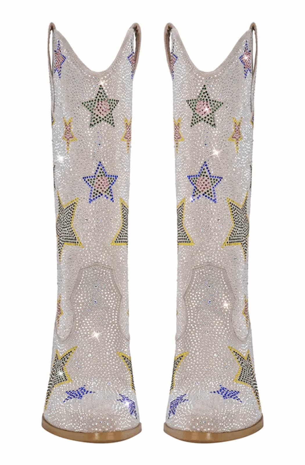 Festival rhinestone star western boots