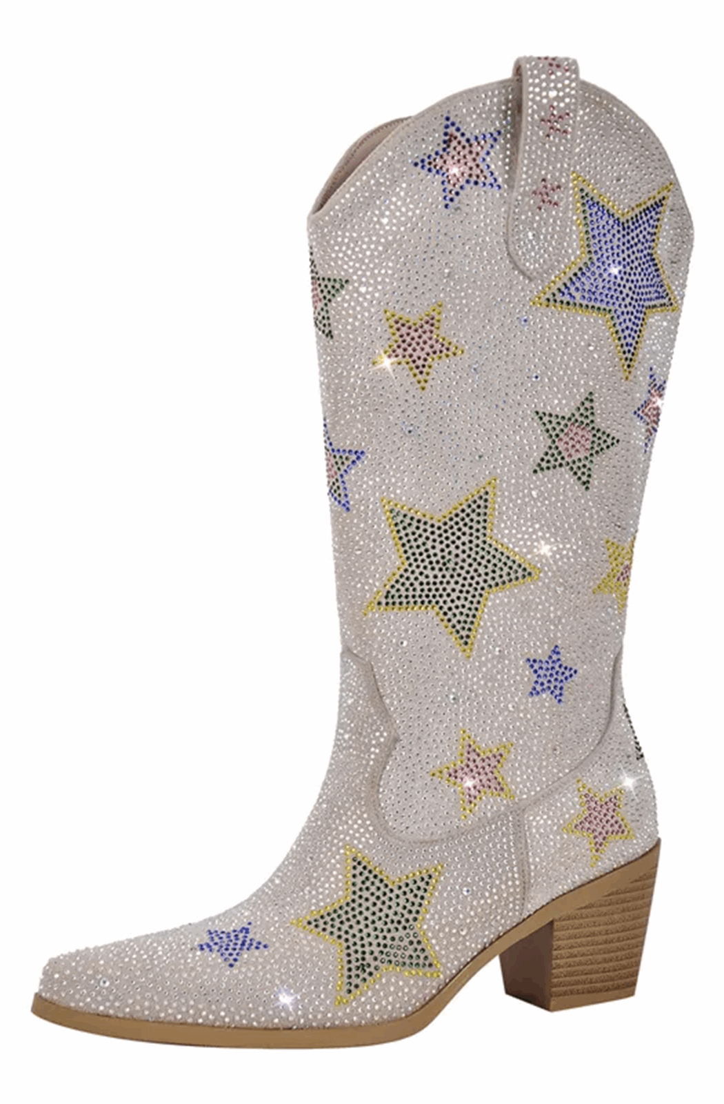 Festival rhinestone star western boots