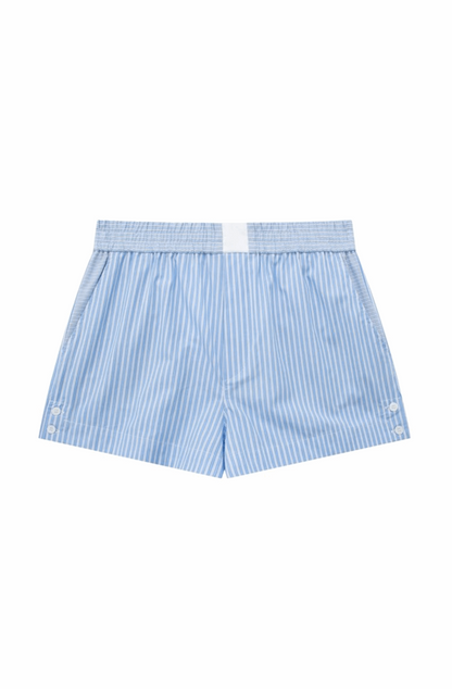Crop shirt and mini shorts stripped set