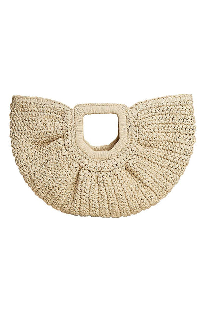 Moon straw bag
