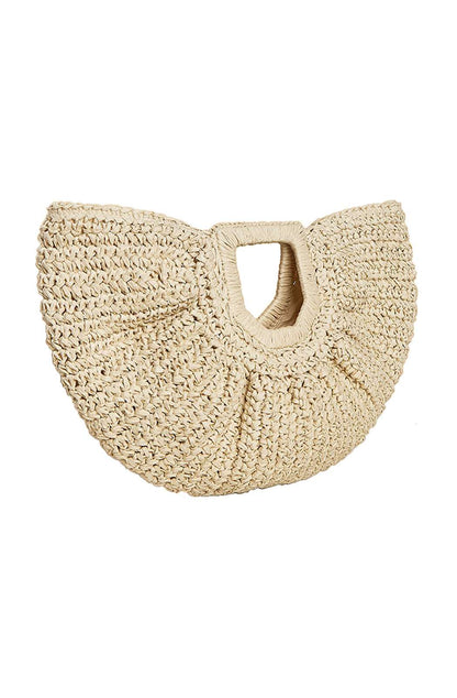 Moon straw bag