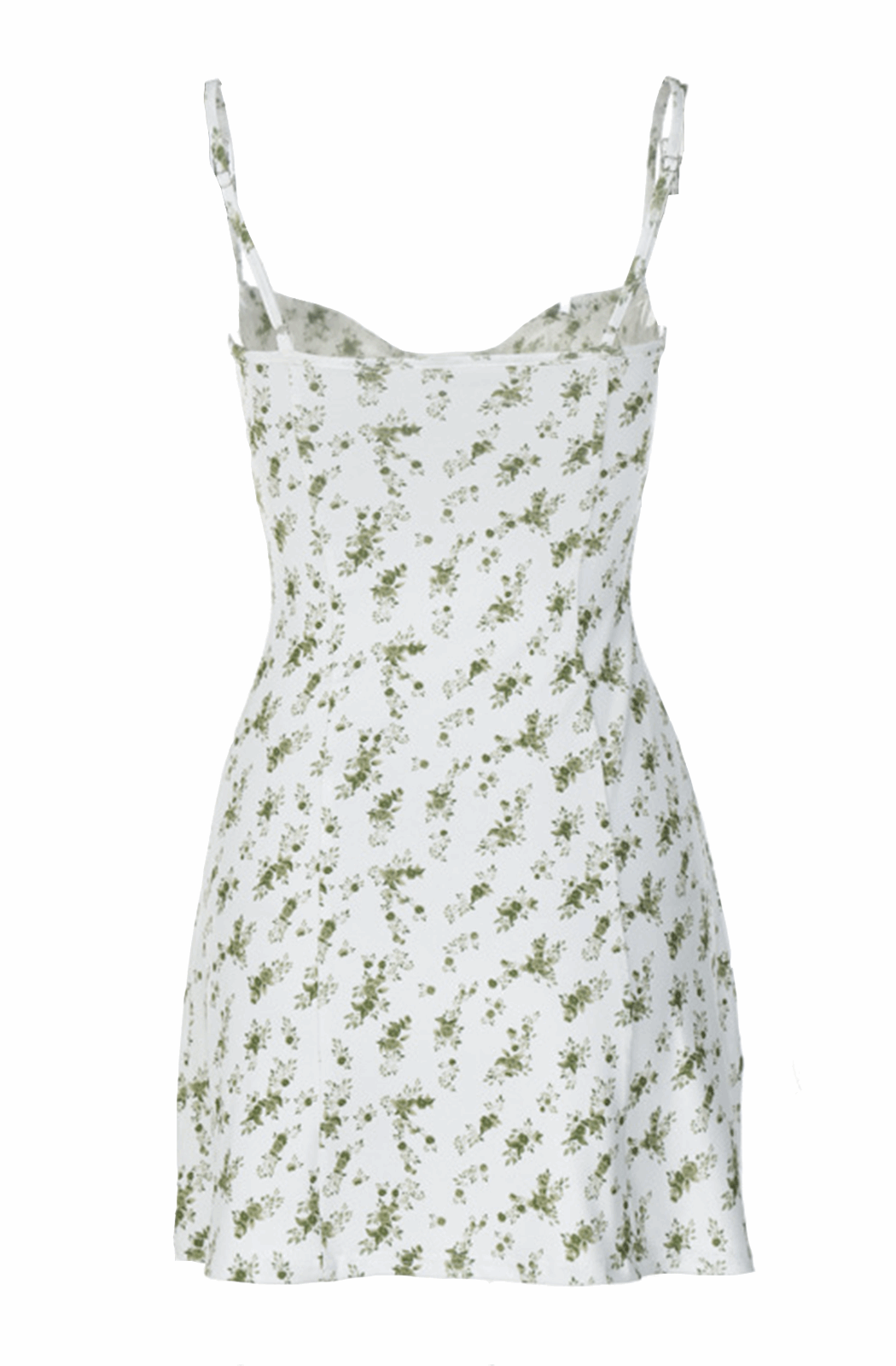 Short white floral dress