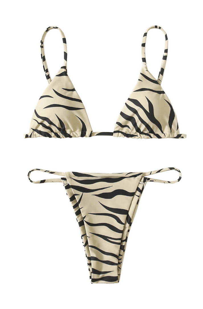 Zebra triangle bikini – Parinmi