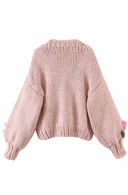 3D tulip cardigan
