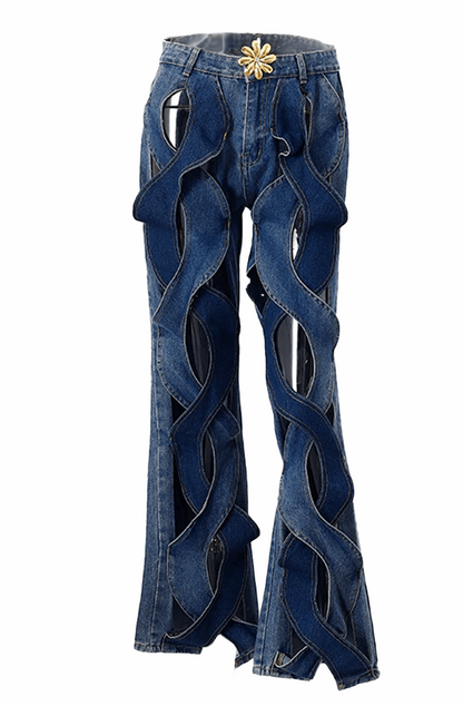 Cut out jeans